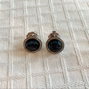 Ippolita Sterling
Silver Stud Earrings with Hematite and Diamonds